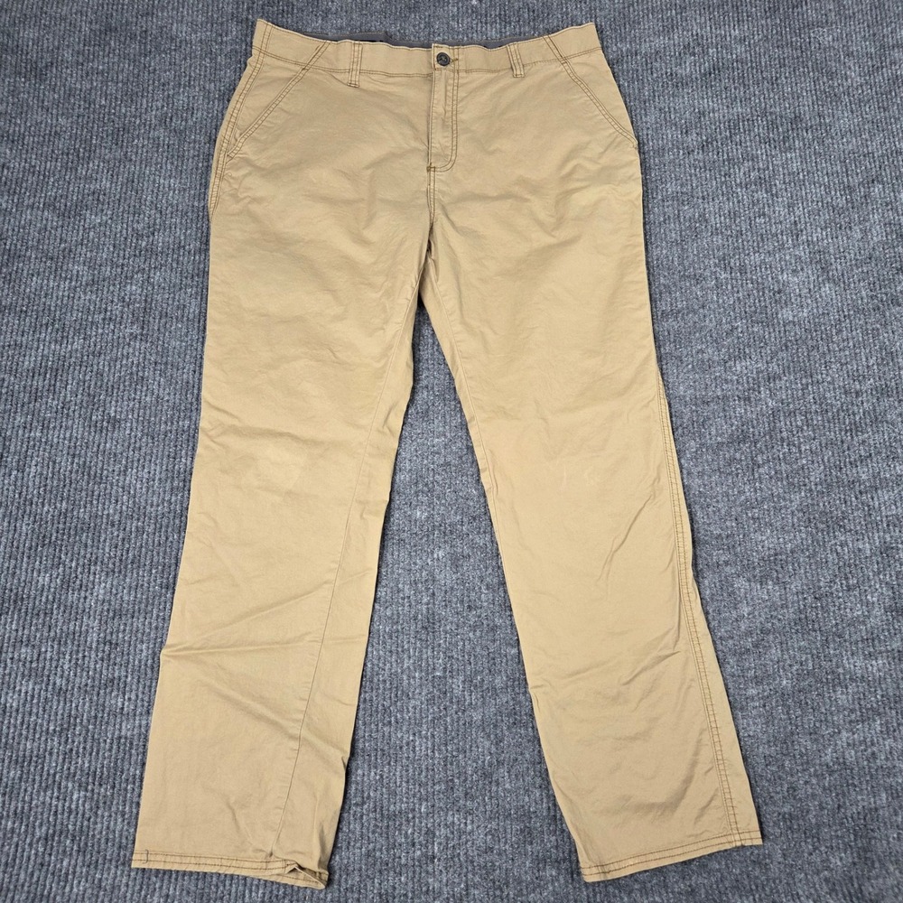 Denali Mens Khaki Chino Pants 36x32 (38X30) Straight Leg Stretch Workwear 26936‎